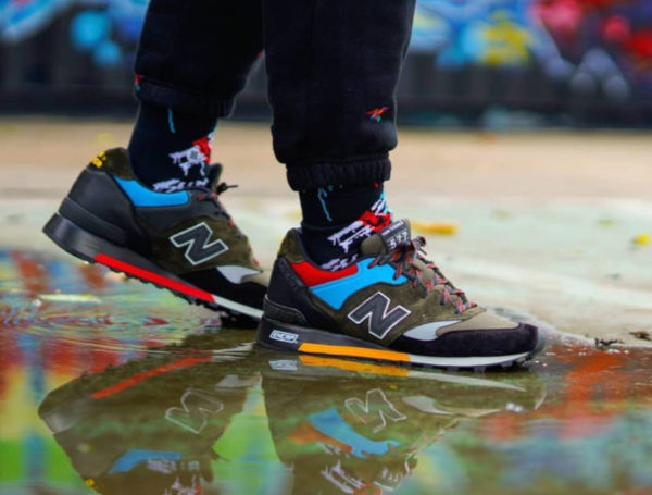 new balance 577 on feet