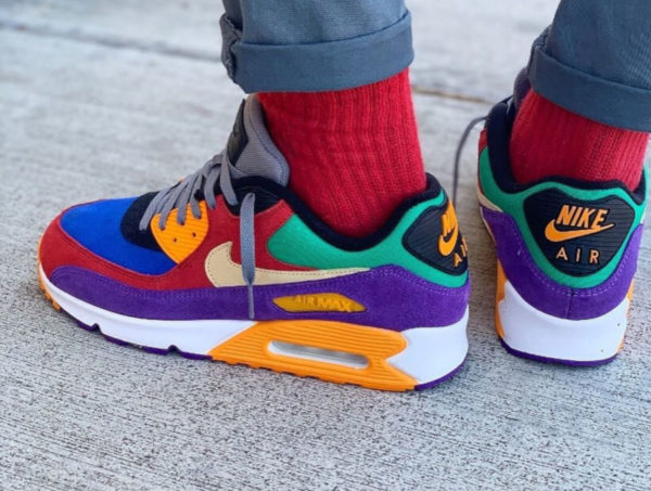 air max 90 viotech on feet