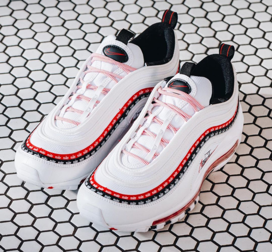 nike air max 97 blanche et rouge