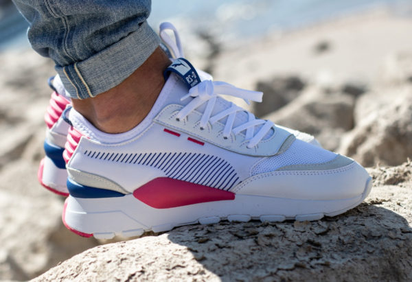 puma rose et bleu