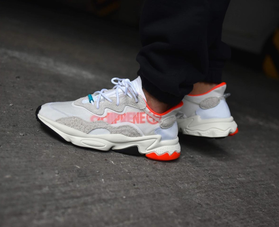 Adidas Ozweego 2019 blanche grise et rouge EH0252 (2)