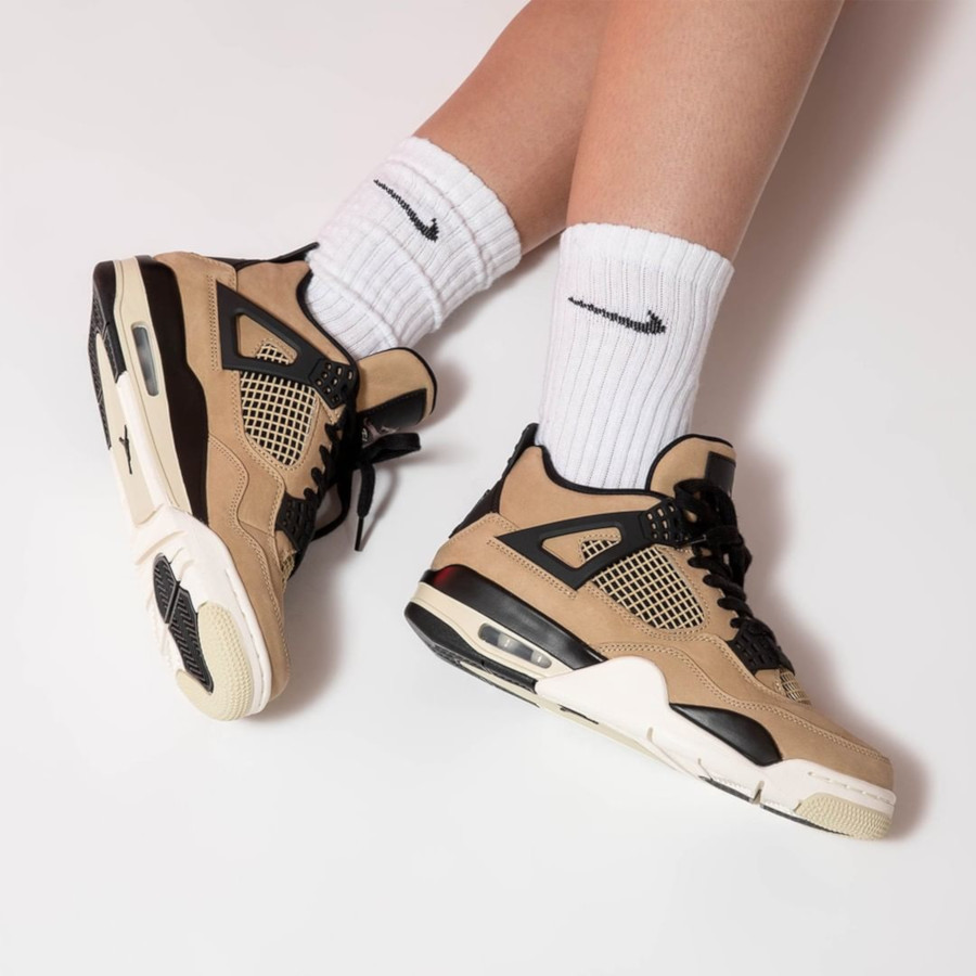 wmns air jordan 4 retro mushroom