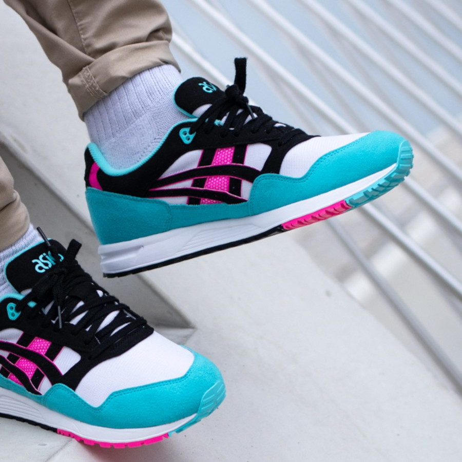 Asics blanche store et rose