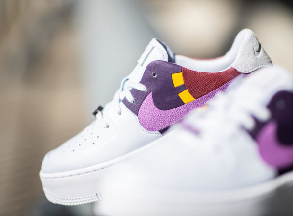 nike air force 1 sage low en daim rose