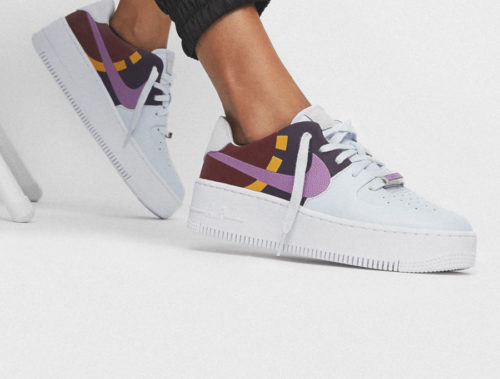 nike air force 1 sage low femme beige