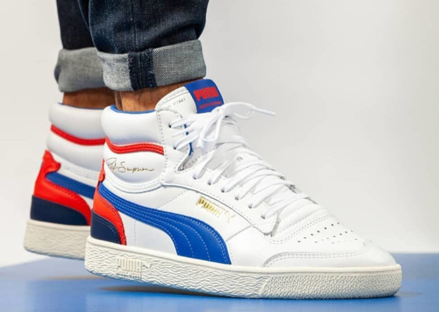 Puma Ralph Sampson Mid OG White Blue Red 370847-02