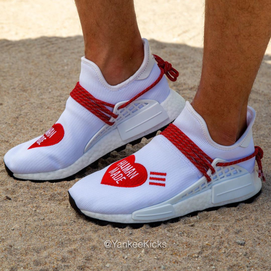Adidas NMD HU Trail blanche et rouge EF7223 (3)