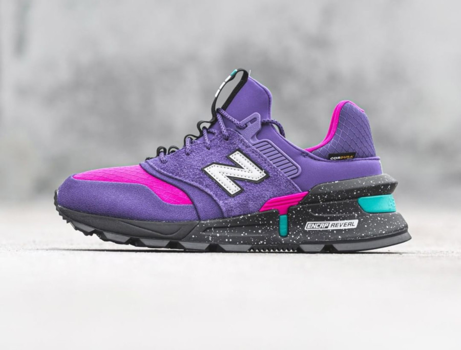 New Balance 997 Sport violet rose grise et turquoise (1)