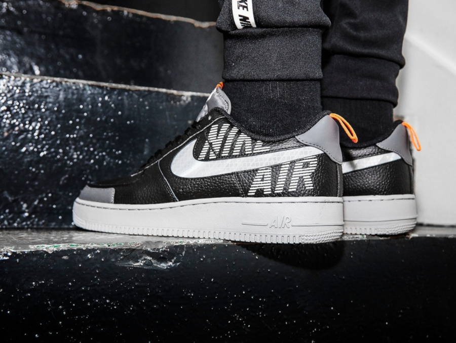 black grey air force 1