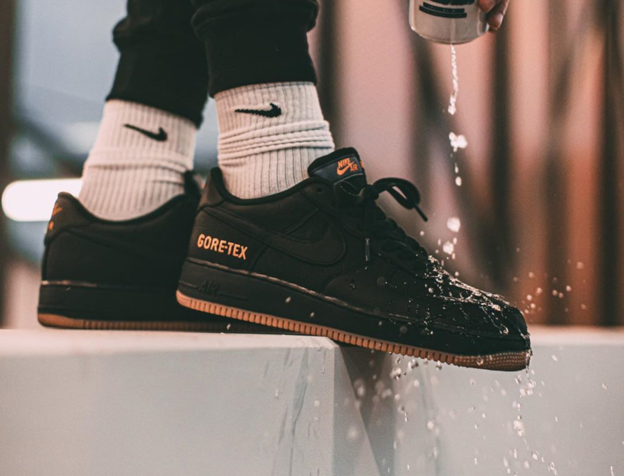 gore tex black air force 1