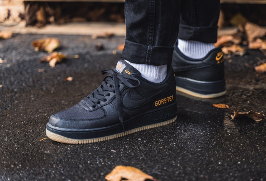 gore tex air force 1 on feet