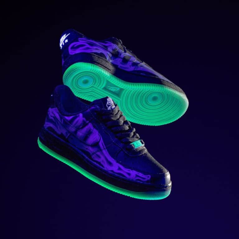 nike air force 1 skeleton glow in the dark