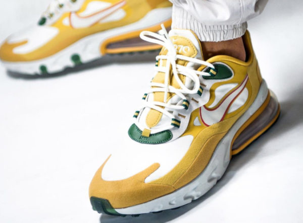 Nike Air Max 270 React Gold 'Reggae' (Music Pack) couv