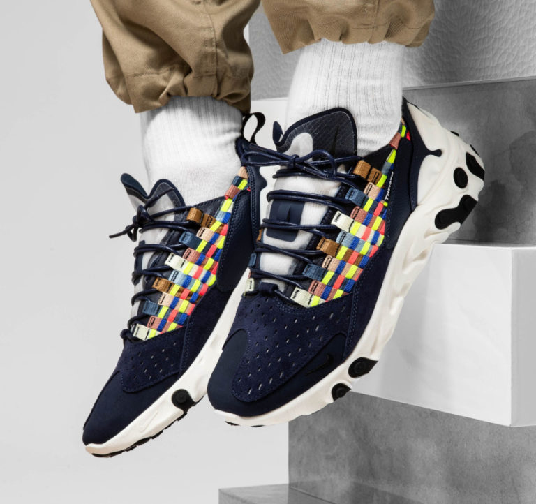 nike react blanche et bleu