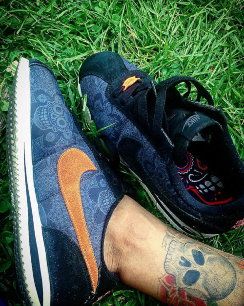 nike cortez dia de los muertos