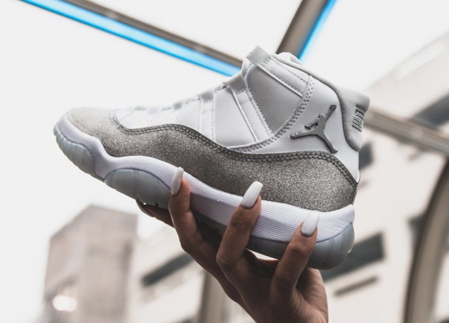 womens jordan 11 silver