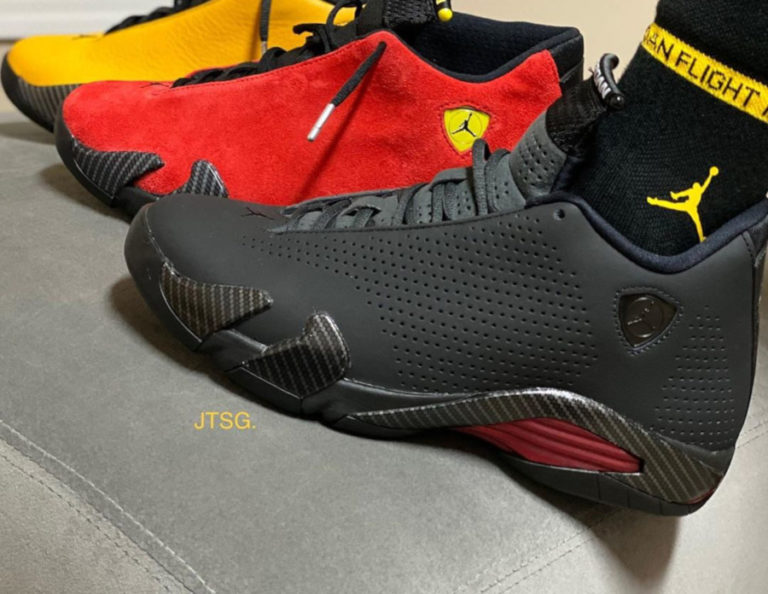 Air Jordan 14 Retro SE Black Ferrari BQ3685-001 (couv)
