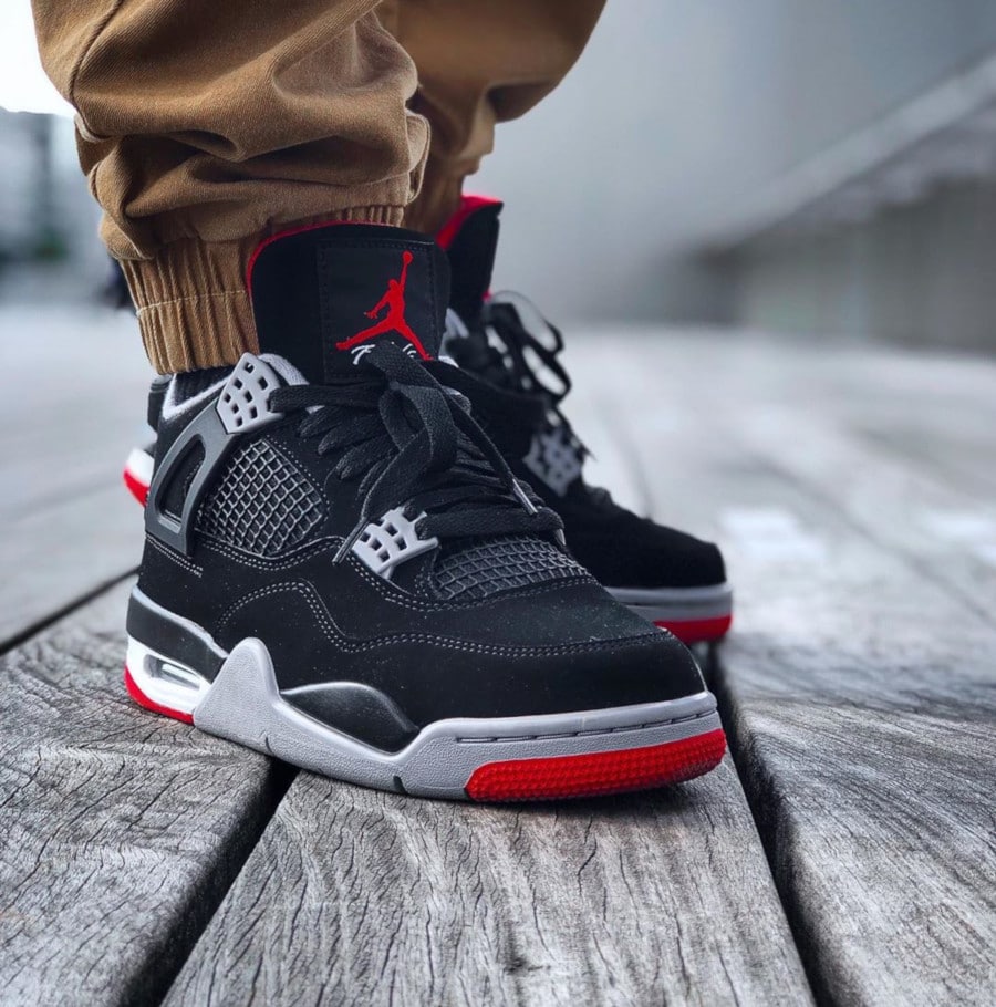 air jordan 4 retro noir et rouge