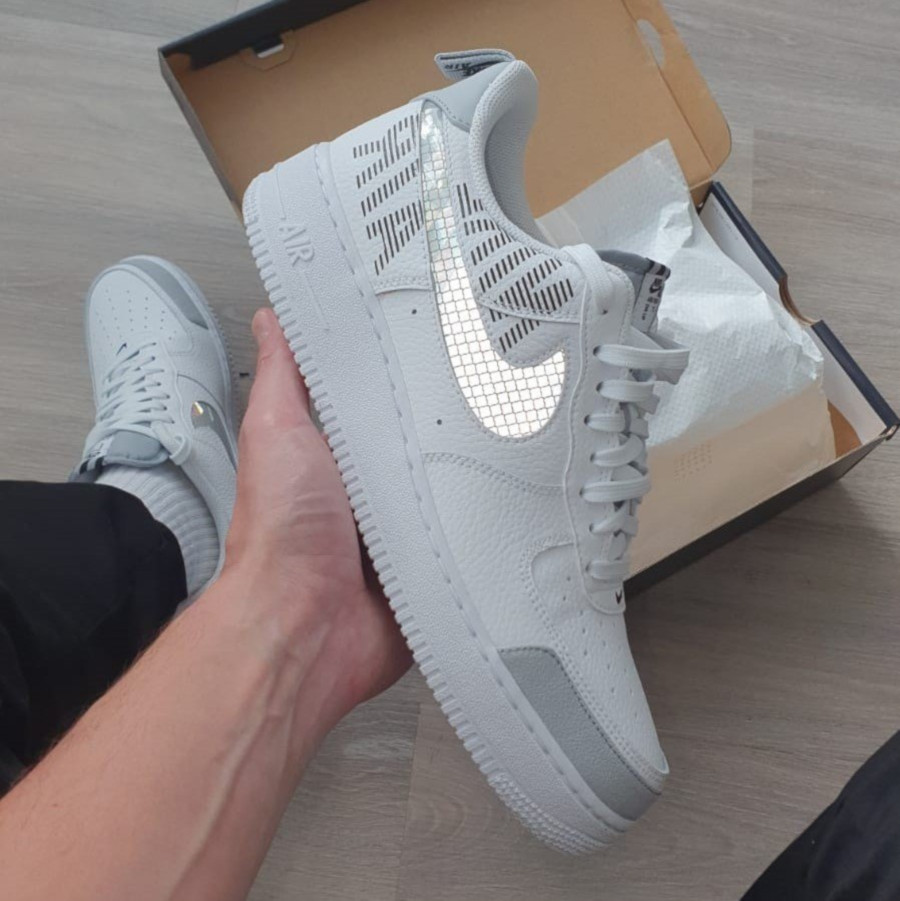 Nike Air Force 1 07 LV8 Utility blanche et grise (1)
