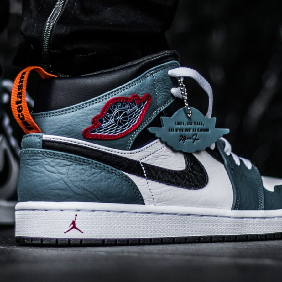 jordan 1 teal and black