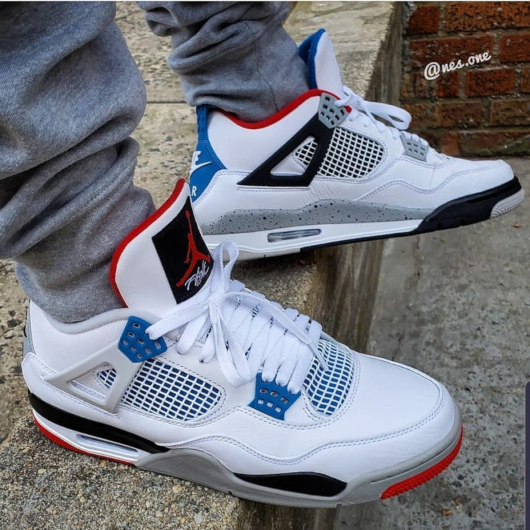 Review : Air Jordan 4 Retro 'What The' WT4 Bred Cement Blue Fire Red