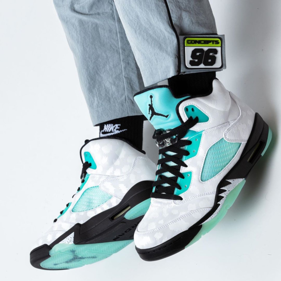 nike air jordan 5 island green