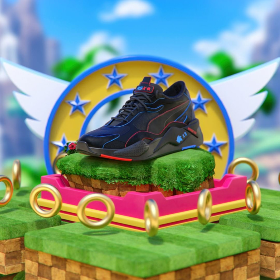 puma sonic bleu