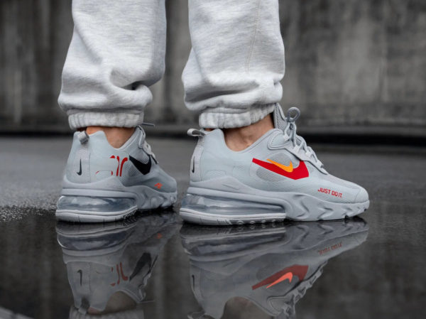 air max 270 react just do it grey