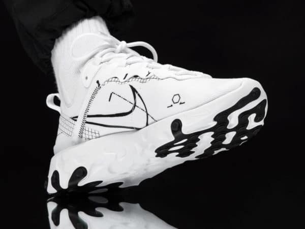 nike react element 55 white neon schematic