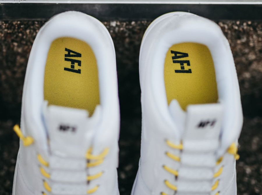 Nike Wmns Air Force 1 '07 Lux Pull Tab 'White Chrome Yellow' (3)