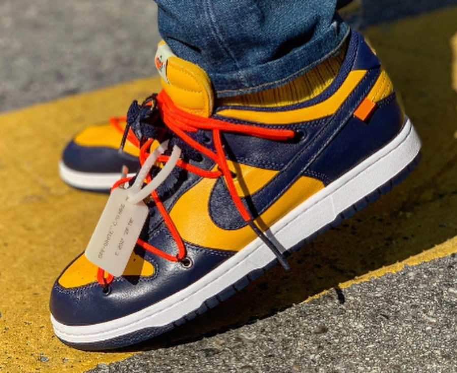 off white x nike dunk low orange