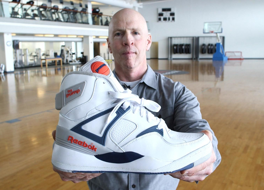 Paul Litchfield avec la Reebok Pump Bringback