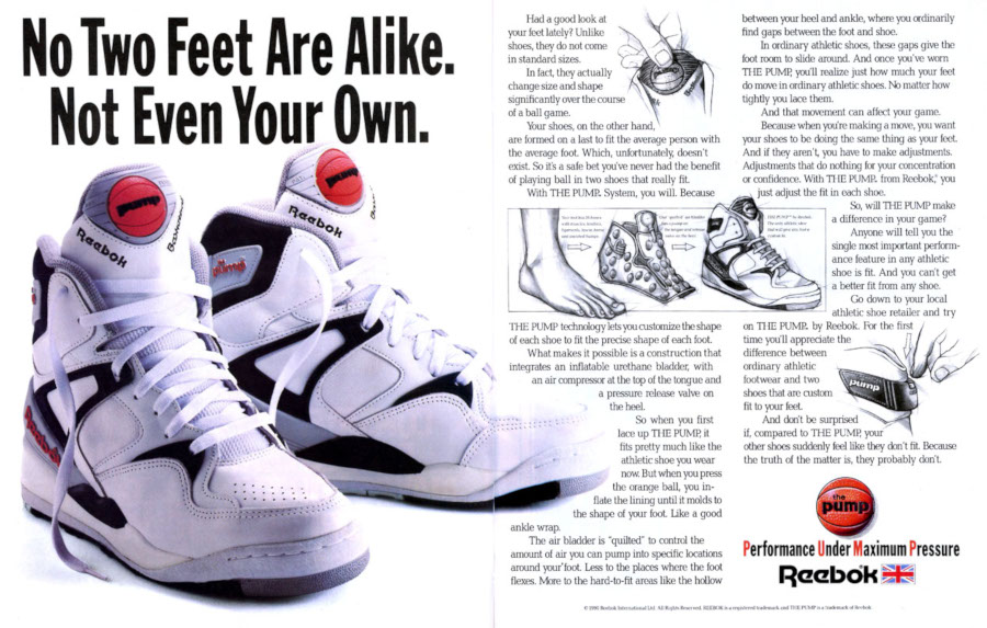 reebok pump annee 80