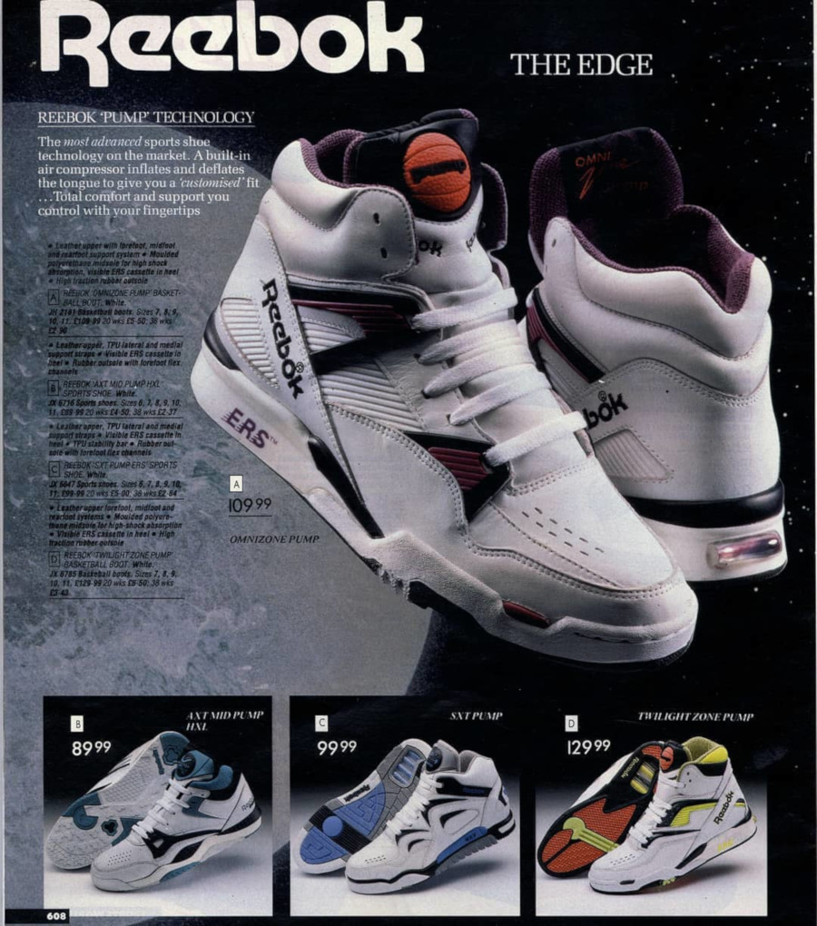 reebok pump annee 80