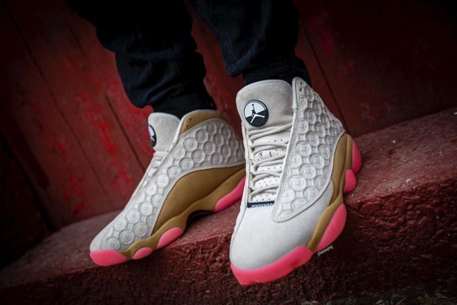 jordan 13 chinese new year on feet