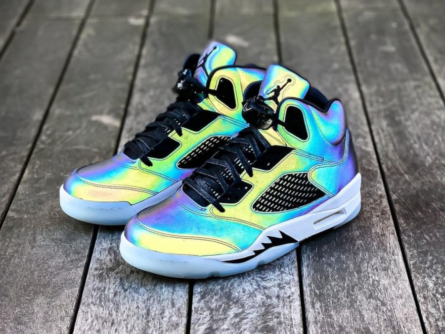 Air Jordan 5 femme Iridescent Oil Grey CD2722-001