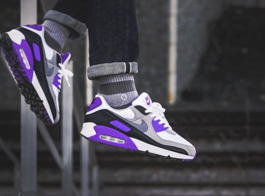 air max 90 grape on feet