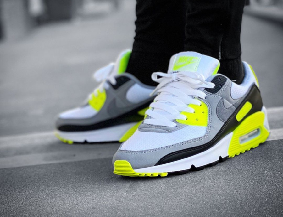 Air max 90 jaune fluo femme on sale