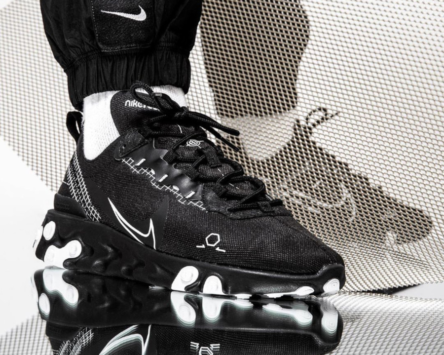 Andre steder kompression fængsel Avis : que vaut la Nike React Element 55 Black Schematic CU3009-001 ?