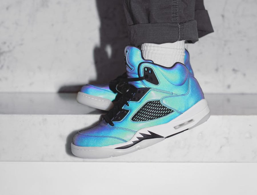 jordan iridescent oil grey