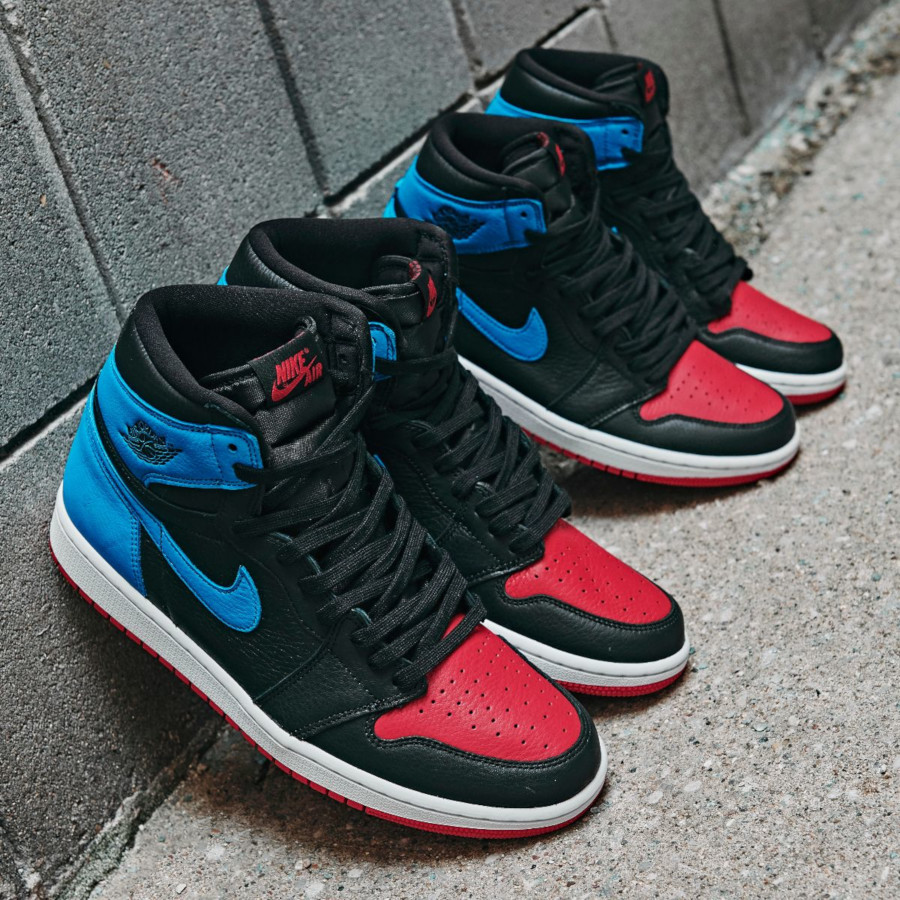 Jordan sales bleu rouge
