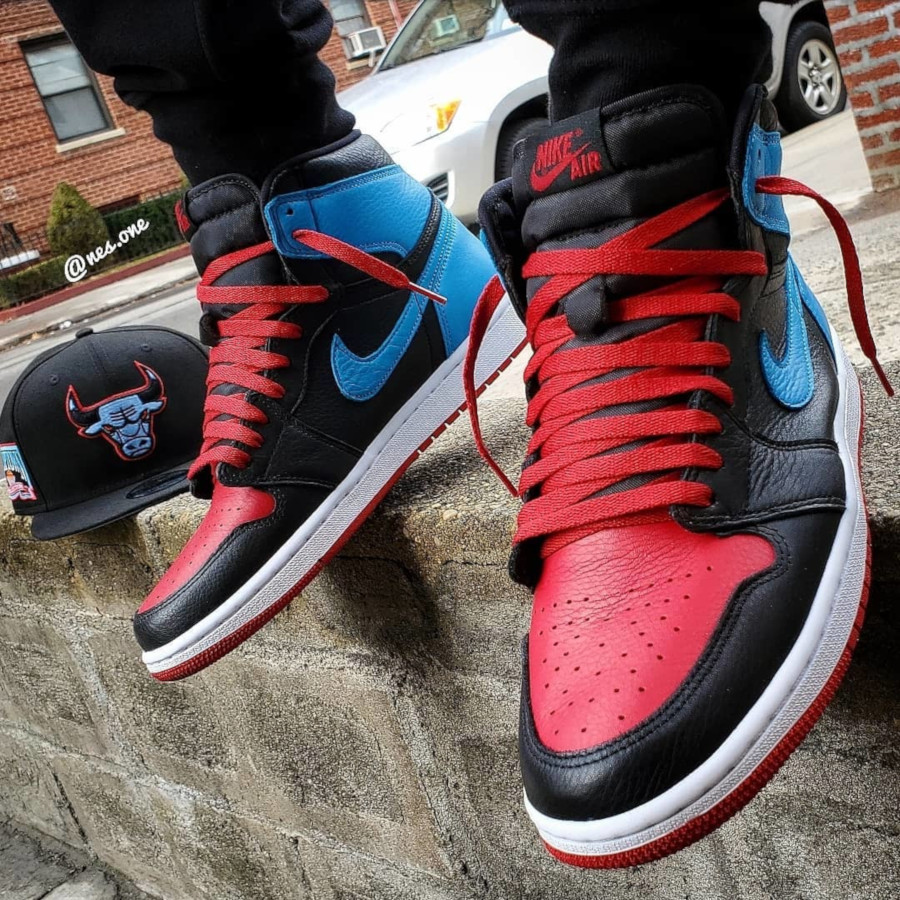 unc to chicago jordan 1 patent leather