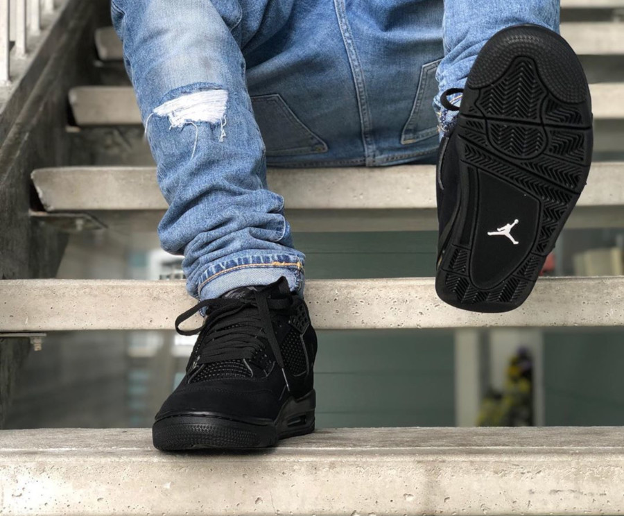 jordan 4 black cat 2020 on feet