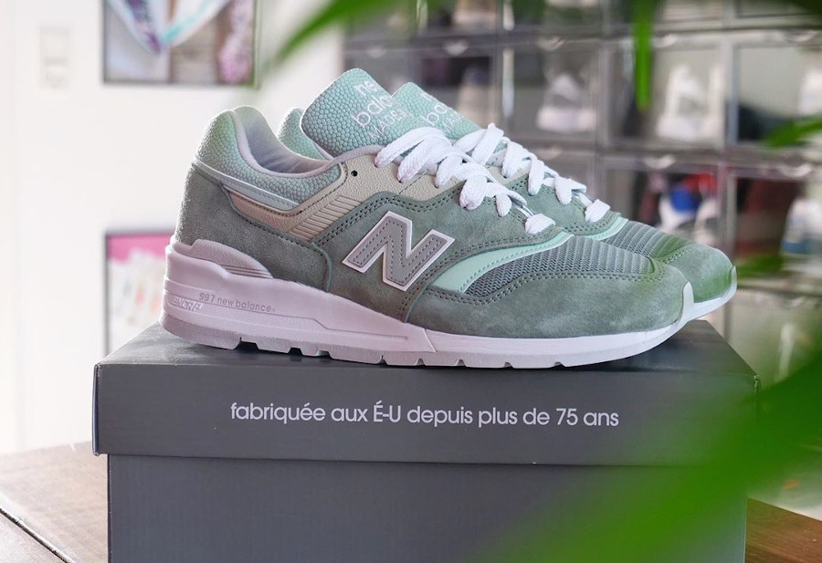 new balance made in usa green