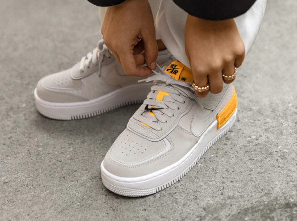 nike air force 1 grey orange