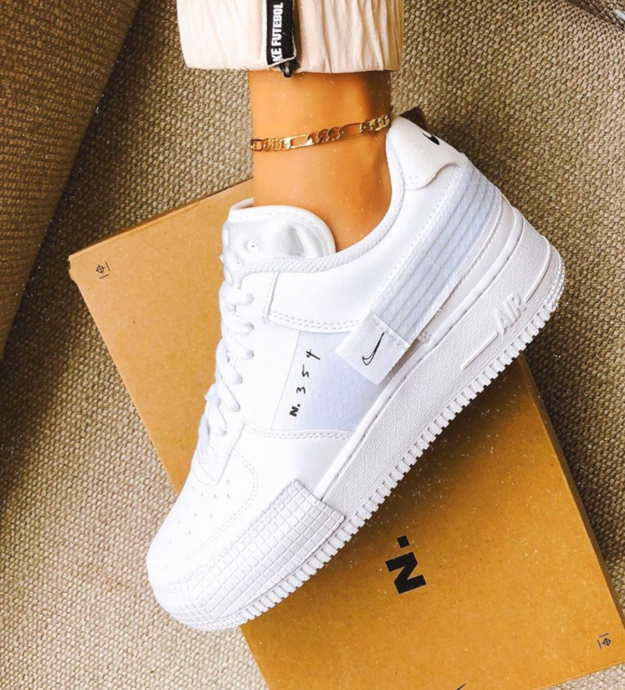 nike air force n 354 triple white