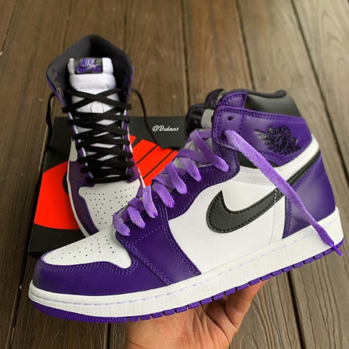 air jordan 1 high purple and black
