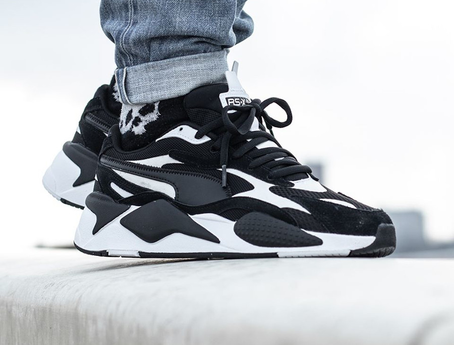 puma rsx black white