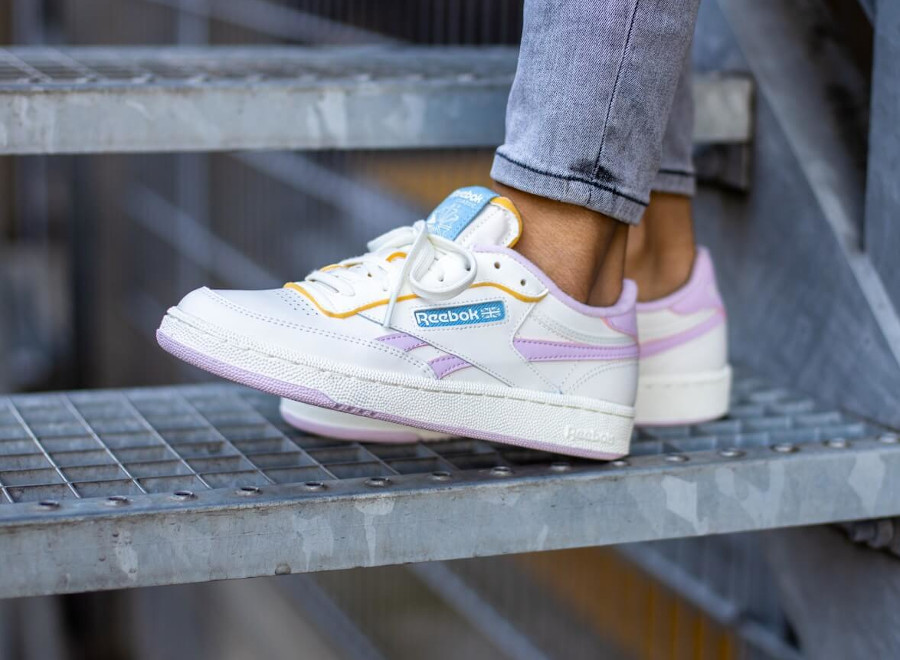 reebok club c pastel green