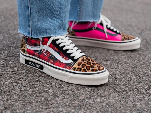 vans x roaringwild era sneakersshoes Size Exclusive 2020 Three Stages of Punk on feet